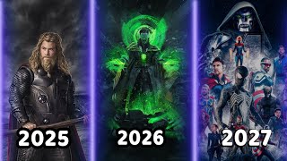 ALL UPCOMING MARVEL MOVIES 2024 2025 amp 2027 [upl. by Garbe]