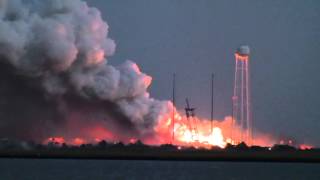 Antares Explosion from 15 miles Due West [upl. by Kaule]