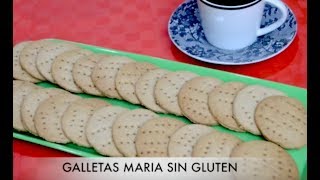 GALLETAS MARIA SIN GLUTEN Receta Fácil Rica y Deliciosa🍪 [upl. by Nhabois]