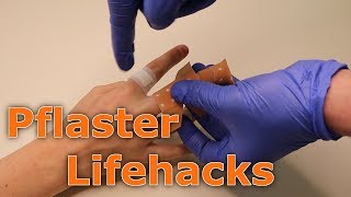 Pflaster Lifehacks  Pflaster richtig schneiden [upl. by Camilo448]