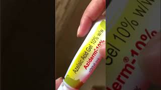 Aziderm 10 cream azelaic acid gel cream review pharmacy review skincarereview [upl. by Viole692]