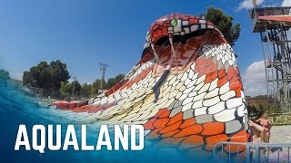 Water Slides at Aqualand El Arenal Mallorca [upl. by Conner]