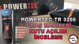 POWERTEC TR 3200 Saç Traş Makinesi Kutu Açılımı POWERTEC TR3200 Saç Kesme Makinesi İnceleme [upl. by Iamhaj344]