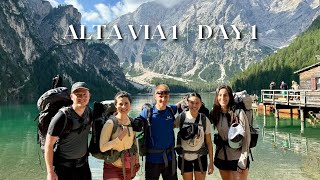 Day 1  Hiking the Alta Via 1 in the Italian Dolomites  Lago di Braies to Rifugio Pederü [upl. by Mussman]