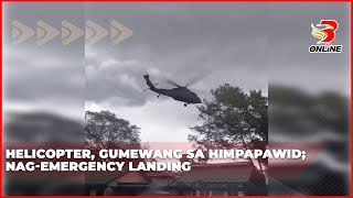 Helicopter gumewang sa himpapawid nag emergency landing [upl. by Tooley124]