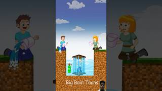 Help Steve and Alex Save His Son From The Water Cage Trap minecraft insideout2 animation funny [upl. by Josepha]