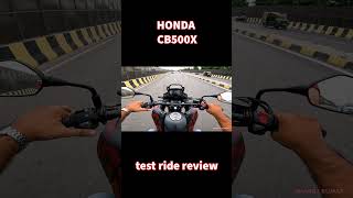 Honda CB500X test ride review 100kmph hness bike bikeride cb500x [upl. by Agem]