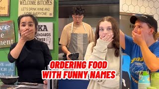 Ordering Food With FUNNY Names [upl. by Wenoa]