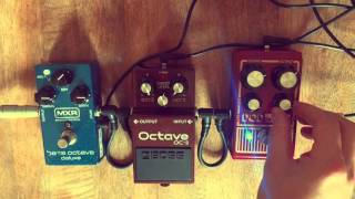 Bass Octave Pedal Comparison [upl. by Yelnats]