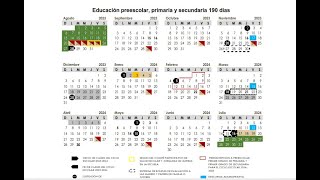 Calendario escolar 2023 2024 [upl. by Spiegleman]