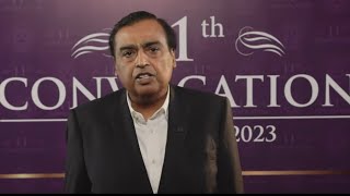 PDEU President and RIL CMD Shri Mukesh D Ambani’s address at the 11th Convocation of PDEU [upl. by Nick]