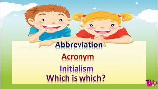 Difference between AbbreviationAcronym and InitialismAbbreviationpart 1 [upl. by Gipps]