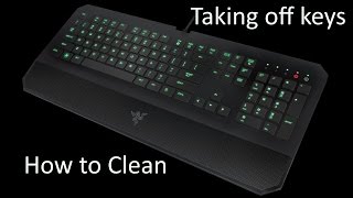 How to Clean Your Razer Deathstalker  Taking off the keys [upl. by Ardnuaet]