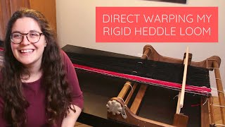 How to Direct Warp Your Rigid Heddle Loom  All the Warping Tips That You Need to Know to Weave [upl. by Nazler111]