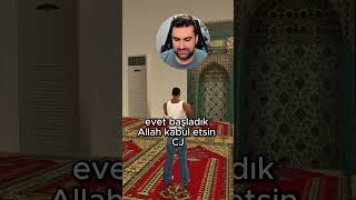 GTA SAN ANDREAS CJ MÜSLÜMAN OLDU NAMAZ KILIYOR gta gtasanandreas gta5 [upl. by Bat180]