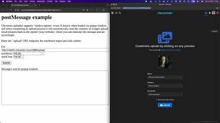 Chevereto v420  postMessage upload demo [upl. by Notsirt378]