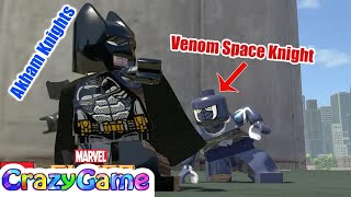 Lego Batman Arkham Knight amp Venom Space Knight Free Roam in Lego Marvel Super Heroes MOD [upl. by Lauhsoj]