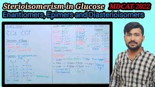 Sterioisomers Of Glucose  Enantiomers diasteriomers and Epimers  Mdcat 2022 [upl. by Alidia]