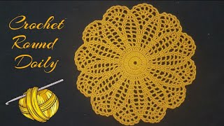 Quick and Easy Crochet doily Pattern  English Tutorial [upl. by Abba426]