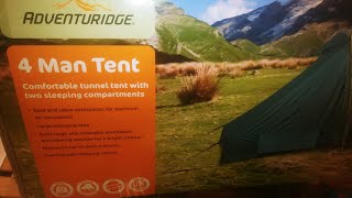 Aldi Adventuridge 4 man tent made in Bangladesh 🇧🇩 [upl. by Maddie]