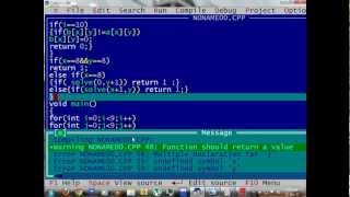 coding sudoku solver in turbo c [upl. by Evslin]