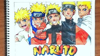 Dibujando las evaluaciones de Naruto Uzumaki  Naruto [upl. by Fannie93]