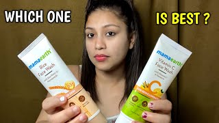 Mama Earth Face Wash Review  Rice Vs Vitamin C Facewash skincare review mamaearth [upl. by Aneehsyt713]