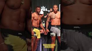 Francis Ngannou vs Renan Ferreira  The heavyweights had an intense staredown at the PFL weigh ins [upl. by Eniaral]