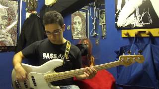 Penso Positivo Jovanotti  bass cover [upl. by Einaej]