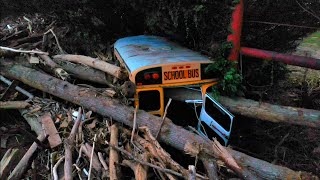 DEVASTATION in Tennessee  Hurricane Helene Flood Aftermath  Drone  Extreme Damage 4K [upl. by Vaughan]