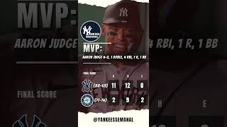 NEW YORK YANKEES 11 SEATTLE MARINERS 2 yankees mlb RepBx beisbol baseball bronx [upl. by Aihsekan]