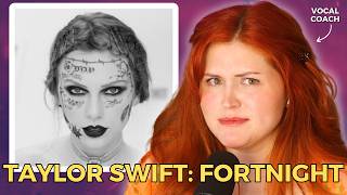 TAYLOR SWIFT Fortnight  Vocal Coach Reacts [upl. by Estrella85]