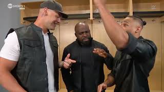 Baron Corbin Apollo Crews amp Carmelo Hayes talks at Backstage SmackDown Jun 28 2024 [upl. by Shepard]