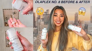 NEW Olaplex No 8 Before amp After  Review  Colored Hair [upl. by Dnomsed]