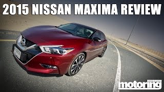 2016 Nissan Maxima review  striking looks quick amp likeable [upl. by Yreffej]