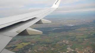 Ryanair Boeing 737800 Landing in Milan Malpensa Airport Runway 36R [upl. by Stephania]