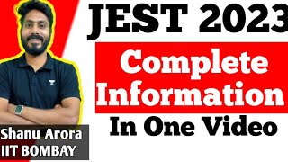 what is Jest exam  JEST 2023 exam complete full information  jest exam kya hai in hindi [upl. by Micco]