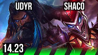 UDYR vs SHACO JGL  315  KR Master  1423 [upl. by Ardiedak569]