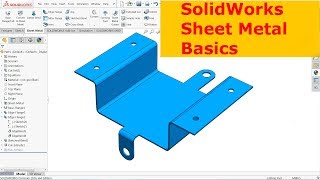 SolidWorks Sheet metal Basics [upl. by Babcock149]