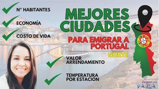 MEJORES CIUDADES PARA EMIGRAR A PORTUGAL  NORTE [upl. by Brunhilda]