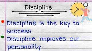 10 Lines On Discipline In English  Discipline Essay In English  Essay On Discipline In English [upl. by Hackett]