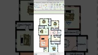 Revit Room Colors tag architecture design tutorial [upl. by Aerdnahc]