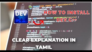 How to install dev c in window 11  c compiler  in tamil  cn code webdevelopment [upl. by Cand]