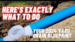 Yard Drainage System Easy DIY Full Tutorial [upl. by Dat]