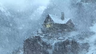 Tempestuous Snowstorm amp Freezing Blizzard to Sleep Better  Cozy Winter Ambience┇Snow Nature Sounds [upl. by Indnahc]