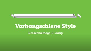 mömax Montageanleitung  Vorhangschiene Style 3läufig Deckenmontage [upl. by Aved]