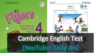 Flyers 4  Authentic Examination Papers 2022 Test 3  Cambridge English YLE [upl. by Nam]