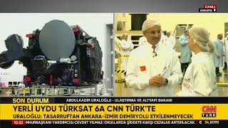 Canlı  CNN TÜRK Türksat 6A Özel Yayın  Uzay Sistemleri Entegrasyon ve Test Merkezi  USET [upl. by Redna]