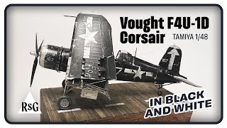 full build Vought F4U1D Corsair from Tamiya in 148 scale on flight deck diorama [upl. by Camella738]