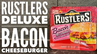 Rustlers Deluxe Bacon Cheese Burger Review [upl. by Ash]